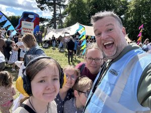 Rev Paul and church family at Festival Teesside
